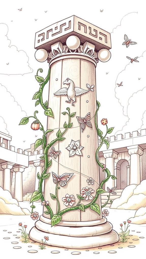 whimsical solomon s temple illustration