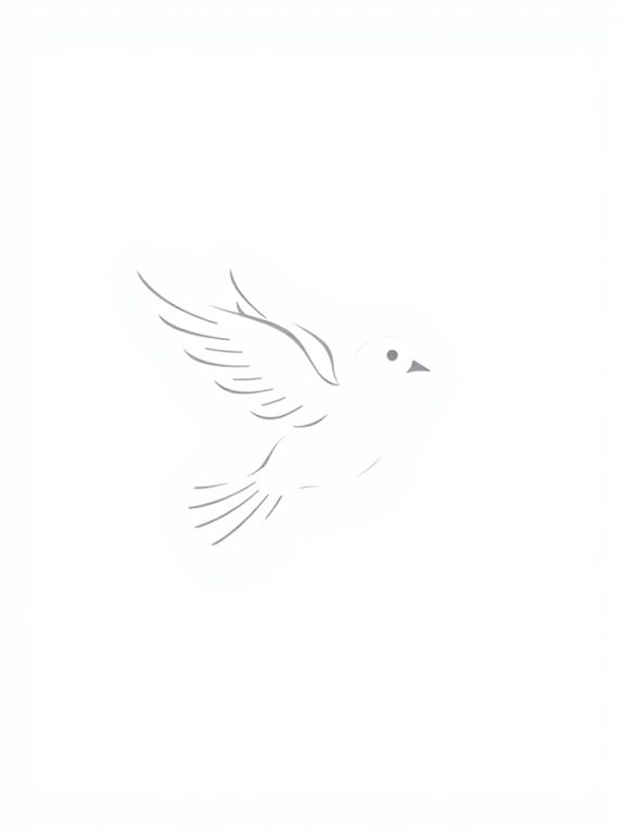 white dove clipart illustration