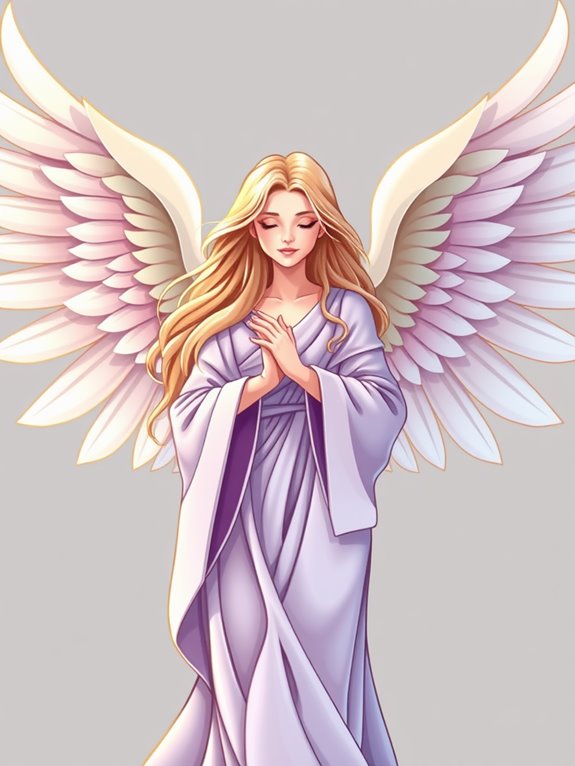 wings spread angel clipart