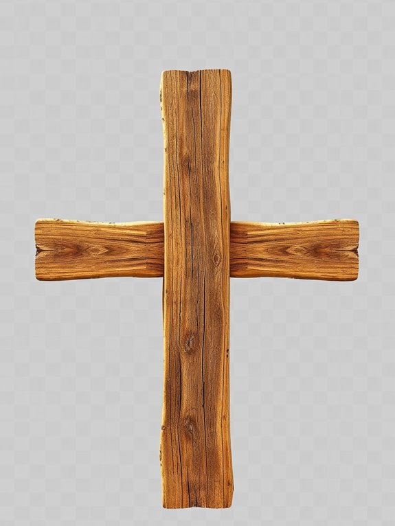 wooden cross illustration design