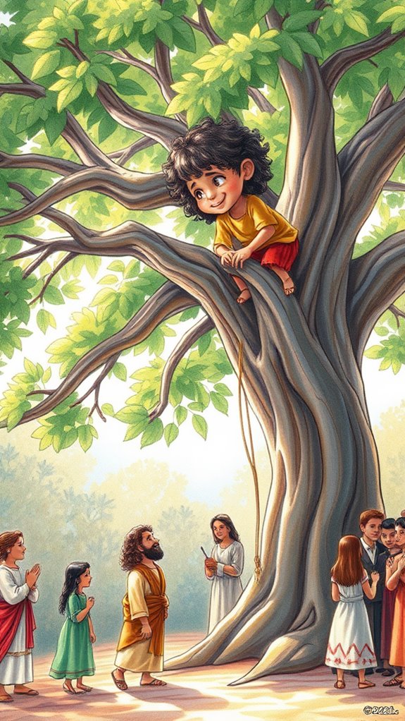 zacchaeus beneath a tree