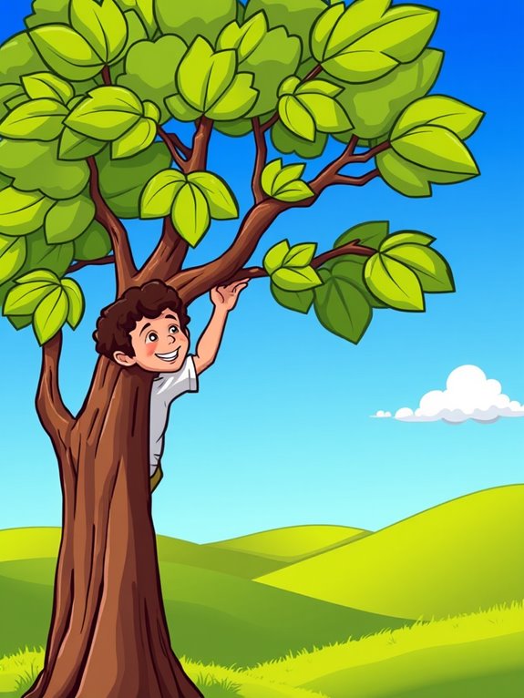 zacchaeus climbing sycamore tree