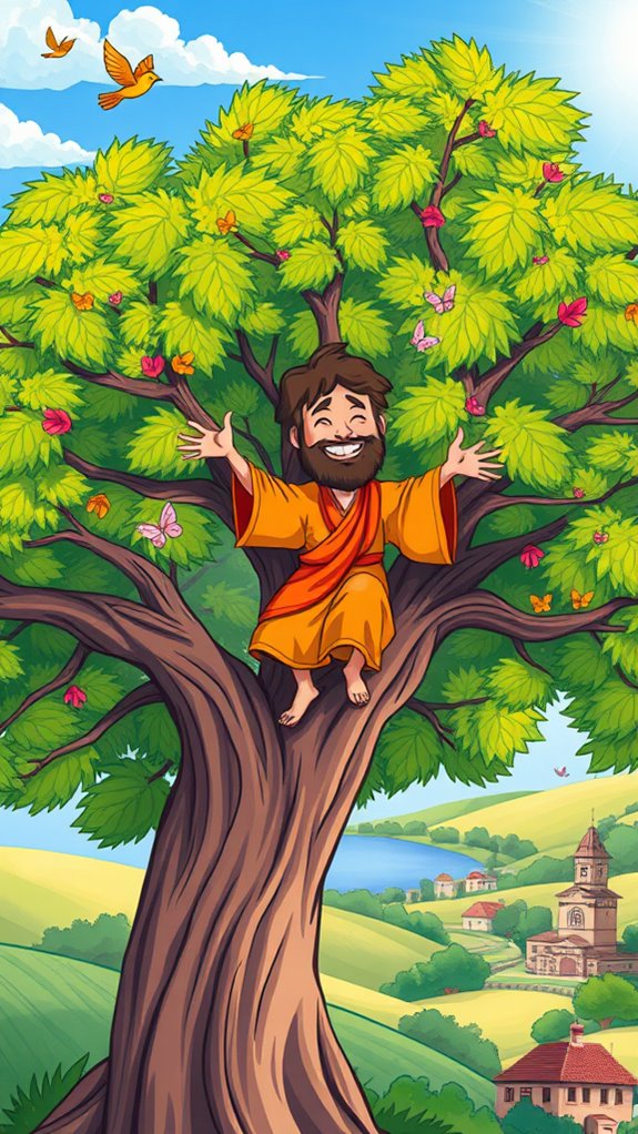 zacchaeus climbs sycamore tree