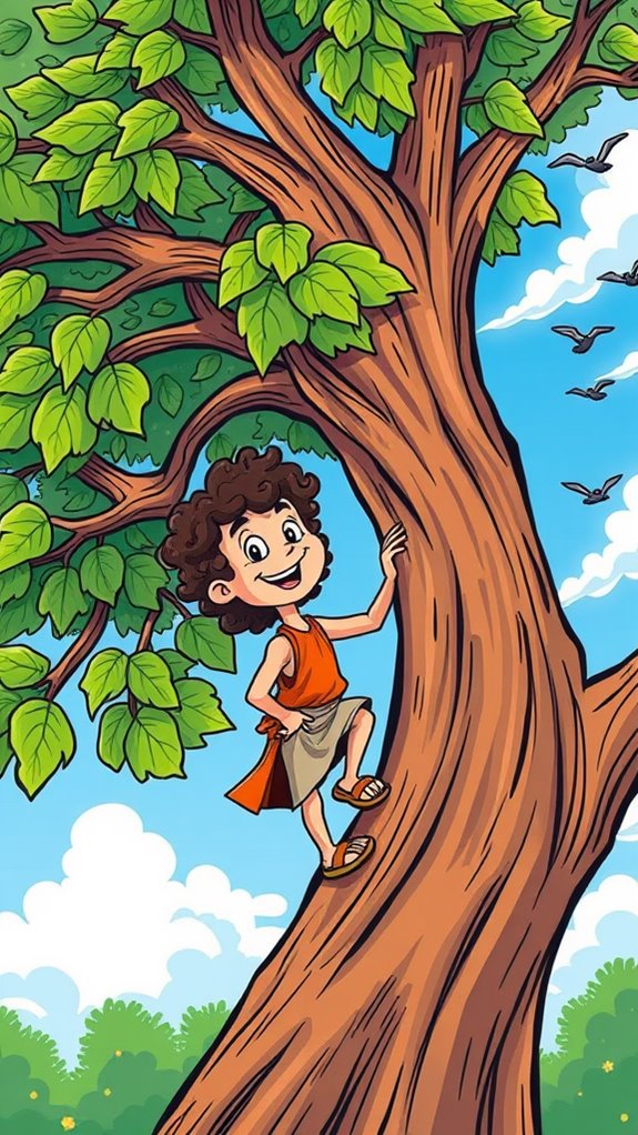 zacchaeus climbs sycamore tree