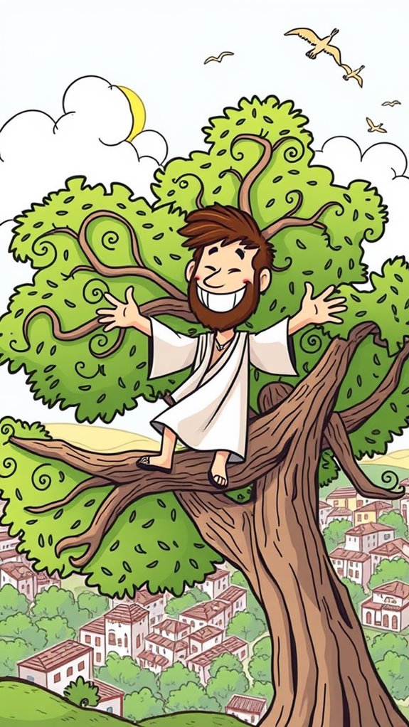 zacchaeus in sycamore tree