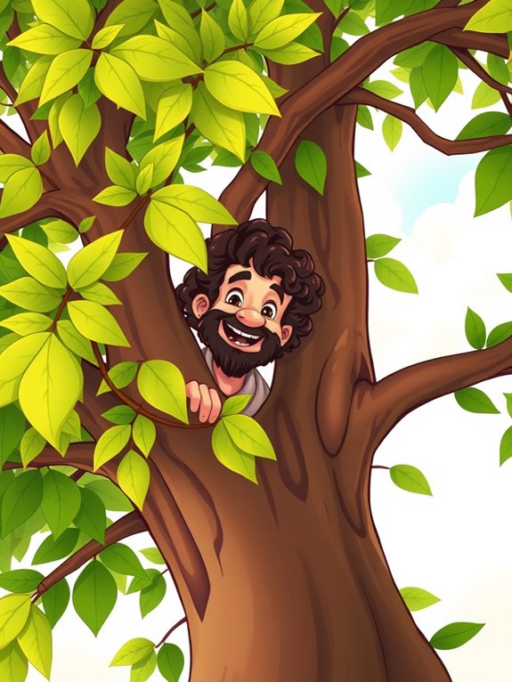 zacchaeus in sycamore tree