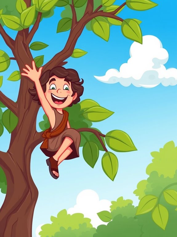 zacchaeus in sycamore tree