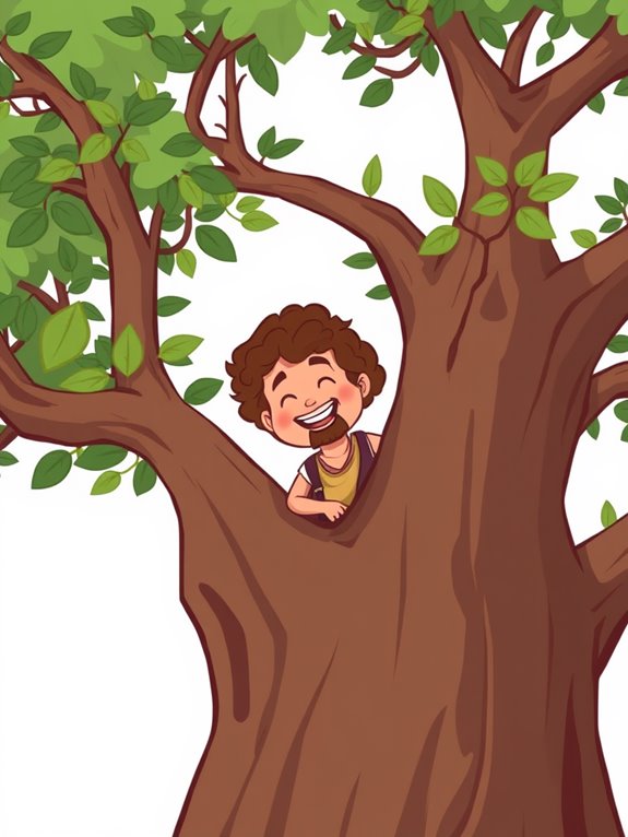 zacchaeus in sycamore tree