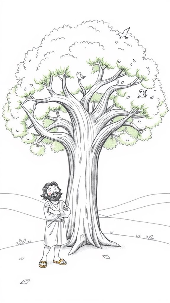 zacchaeus under sycamore tree